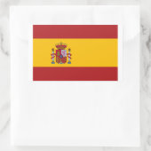 スペインの国旗 | スペイン 国旗 長方形シール (バッグ)