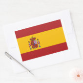 スペインの国旗 | スペイン 国旗 長方形シール (封筒)