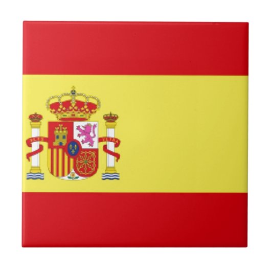 スペインの国旗 タイル (正面)