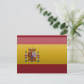 スペインの国旗 ポストカード (スタンド正面)