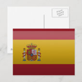 スペインの国旗 ポストカード (正面/裏面)