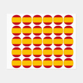 スペインの国旗 ラベル (シート)