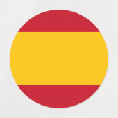 スペインの国旗 ラベル (デザイン1)