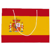 スペインの国旗 ラージペーパーバッグ (裏面)