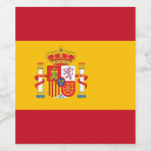 スペインの国旗 ワインラベル (シングルラベル)