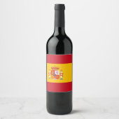 スペインの国旗 ワインラベル (正面)