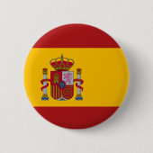 スペインの国旗 缶バッジ (正面)