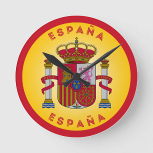 スペインの国章 サークル型  ラウンド壁時計
