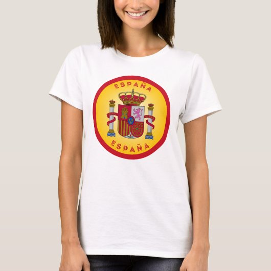 スペインの国章 サークル型 Tシャツ (正面)