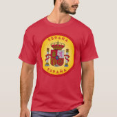 スペインの国章 サークル型 Tシャツ (正面)