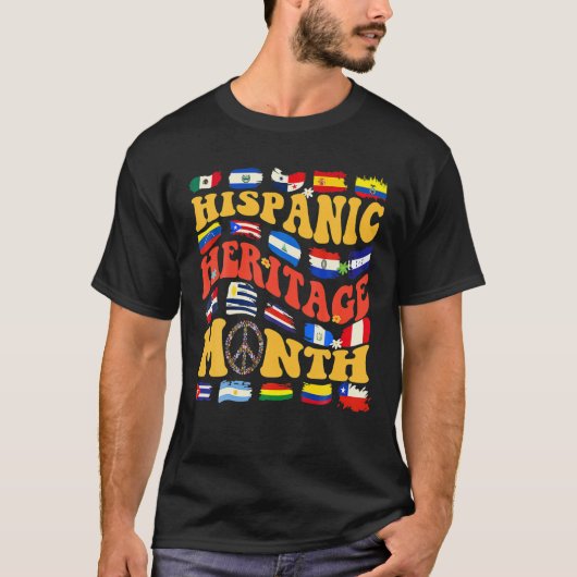 スペインの国話が伝統に旗を翻す Tシャツ (正面)