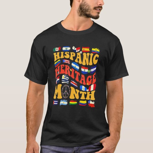 スペインの国話が伝統に旗を翻す Tシャツ (正面)
