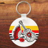 スペインの土産クラシックストライプ キーホルダー (正面)