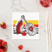 スペインの土産クラシック紙ストライプナプキン スタンダードカクテルナプキン (インサイチュ)