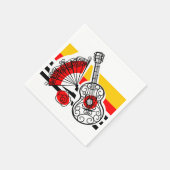 スペインの土産クラシック紙ストライプナプキン スタンダードカクテルナプキン (角)