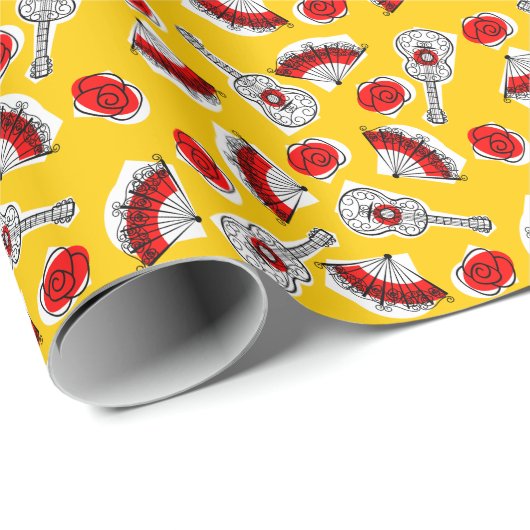 スペインの土産数々の包装紙 ラッピングペーパー (ロールコーナー)