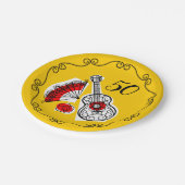 スペインの土産縁ど50紙プレート ペーパープレート (アングル)