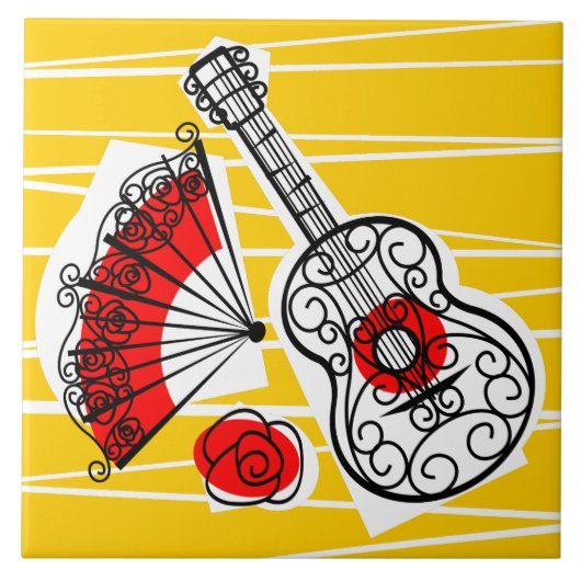 スペインの土産 タイル (正面)