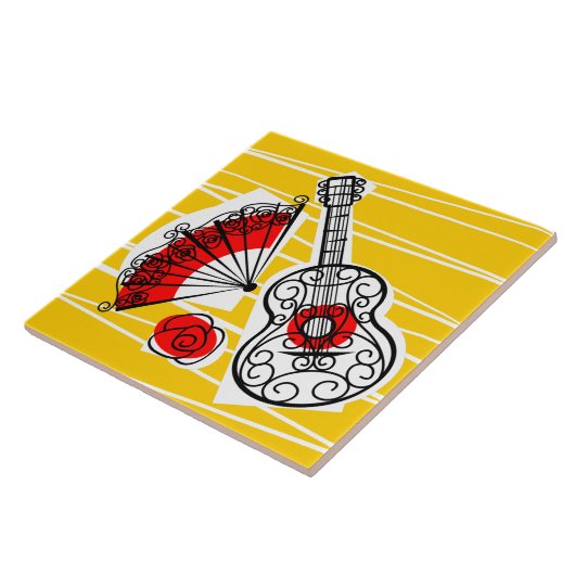 スペインの土産 タイル (側面)