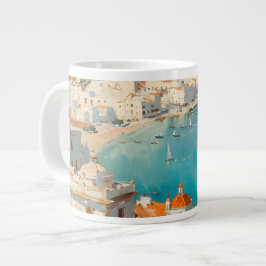 スペインの地中海沿岸、カルタヘナ ジャンボコーヒーマグカップ