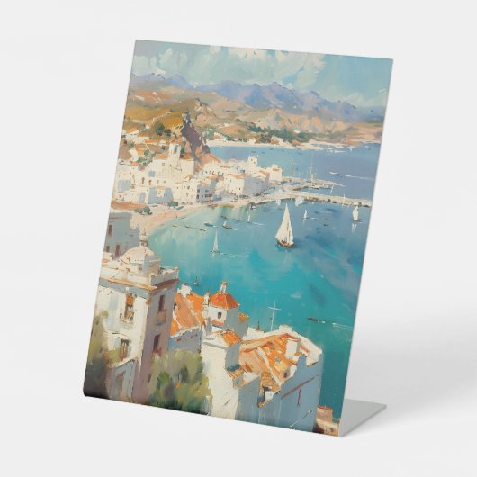 スペインの地中海沿岸 カルタヘナ 台座サイン (正面)