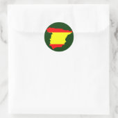 スペインの地図と国旗 – ステッカー (バッグ)