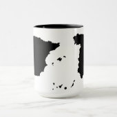 スペインの地図のマグ マグカップ (中央)