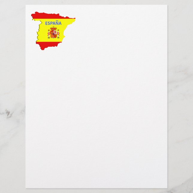 スペインの地図 (正面)