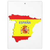 スペインの地図 クリップボード (裏面)
