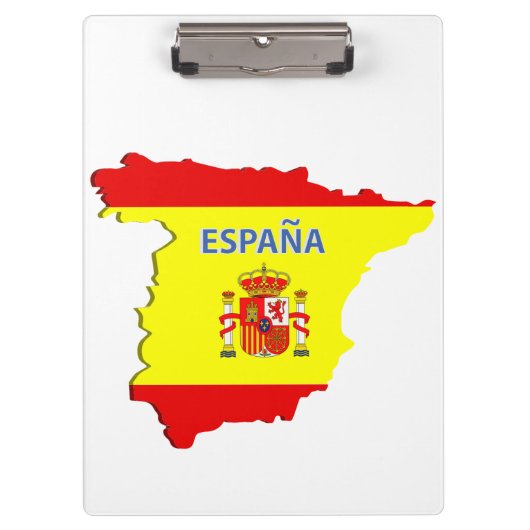 スペインの地図 クリップボード (正面)