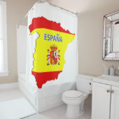 スペインの地図 シャワーカーテン (インサイチュ)