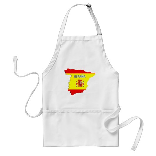 スペインの地図 スタンダードエプロン (正面)