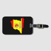 スペインの地図iPadエアケース ラゲッジタグ (正面横)