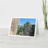 スペインの山にあるチェルバの町 カード (正面)