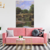 スペインの川に架かる橋（サンティアゴ・ルシニョル著） キャンバスプリント (インサイチュ (リビング))