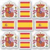 スペインの州旗 シール (正面)