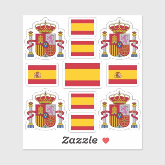 スペインの州旗 シール (シート)