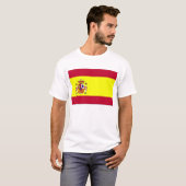 スペインの幼児シャツ国旗 Tシャツ (正面フル)
