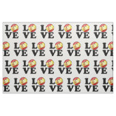 スペインの微笑の旗からの愛 ファブリック (ファットクウォーター)