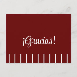 スペインの感謝のポストカードのストライプ ポストカード