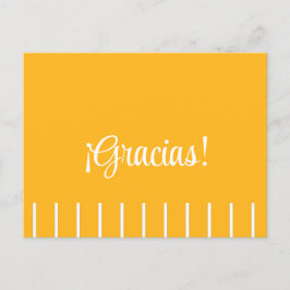 スペインの感謝のポストカード ストライプ ポストカード