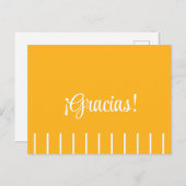 スペインの感謝のポストカード ストライプ ポストカード (正面/裏面)