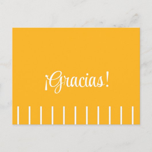 スペインの感謝のポストカード ストライプ ポストカード (正面)