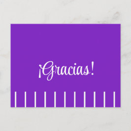 スペインの感謝のポストカード ストライプ ポストカード