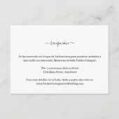 スペインの披露宴情報エンクロージャカード エンクロージャーカード (正面)