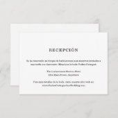 スペインの披露宴情報エンクロージャカード エンクロージャーカード (正面/裏面)