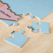 スペインの政治地図。 ジグソーパズル (側面)