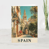 スペインの旅行ポスター カード (正面)