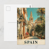 スペインの旅行ポスター ポストカード (正面/裏面)