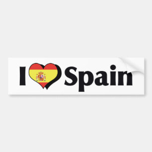 スペインの旗が好き バンパーステッカー